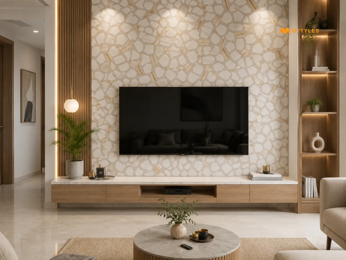 Large-Chip Terrazzo for Statement Walls